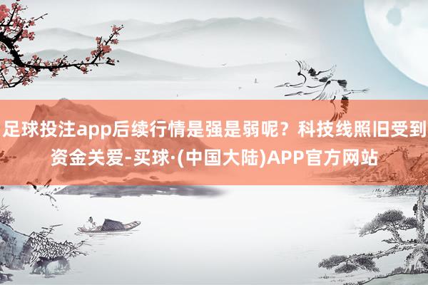 足球投注app后续行情是强是弱呢？科技线照旧受到资金关爱-买球·(中国大陆)APP官方网站