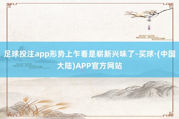 足球投注app形势上乍看是崭新兴味了-买球·(中国大陆)APP官方网站