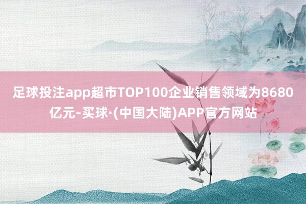 足球投注app超市TOP100企业销售领域为8680亿元-买球·(中国大陆)APP官方网站