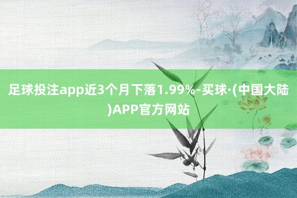 足球投注app近3个月下落1.99%-买球·(中国大陆)APP官方网站