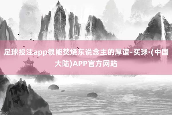 足球投注app很能焚烧东说念主的厚谊-买球·(中国大陆)APP官方网站