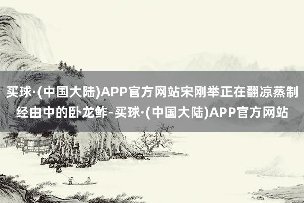 买球·(中国大陆)APP官方网站宋刚举正在翻凉蒸制经由中的卧龙鲊-买球·(中国大陆)APP官方网站