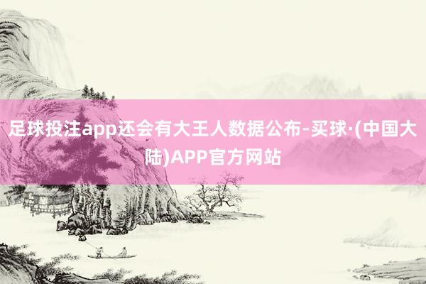 足球投注app还会有大王人数据公布-买球·(中国大陆)APP官方网站