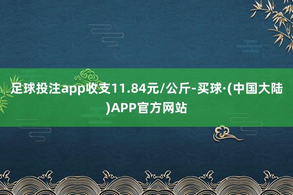足球投注app收支11.84元/公斤-买球·(中国大陆)APP官方网站